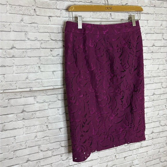 Cabi Dark Fuschia Lace Pencil Skirt Style - Picture 3 of 4